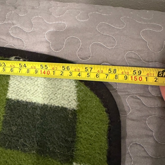 Vintage Green “Tartan” Wool Travel Blanket | Lap Rug | Car Rug | Mid-Century - Picture 3 of 9